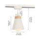 Nordic Track Lighting Household Modern Simple Ceiling Spotlight Clothing Shop Backdrop Lighting (Single Light)