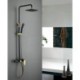 Bathroom Shower System in Black with Shower Head and Handheld Sprayer