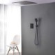 Square Rainfall Head Shower Hand Shower Tap Modern Shower Faucet Set