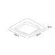 Modern Acrylic Fixture Bedroom Living Room Overlapped Square LED Flush Mount Ceiling Light