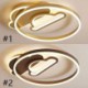 Bedroom Living Room Modern LED Flush Mount Acrylic Double-Layer Cloud Shaped Ceiling Light