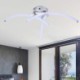 Bedroom Hallway Simple LED Flush Mount Arc-Shaped Acrylic Cross Ceiling Light