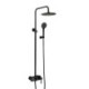 Optional Colors: Brass Shower Faucet Set Handheld Shower Faucet System Black/Brushed Gold/Gun Grey