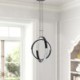 2 Rings Modern LED Chandelier Pendant Lighting For Dining Living Room Bedroom