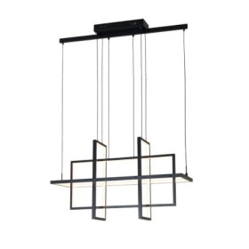 For Living Room Dining Room Modern Led Pendant Light Square Contemporary Chandelier