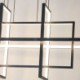 For Living Room Dining Room Modern Led Pendant Light Square Contemporary Chandelier