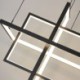 For Living Room Dining Room Modern Led Pendant Light Square Contemporary Chandelier