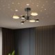 For Living Room Bedroom Dining Room LED Chandelier Star Projection Pendant Light