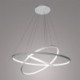 Aluminum Black 3 Ring Hanging Light Modern LED Pendant Light