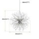 8 Light Dandelion Pendant Light For Dining Room Living Room LED Firework Chandeliers