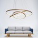 LED Pendant Light Modern Chandelier Lighting 3 Rings Living Room Ceiling Light