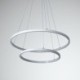 Aluminum Double Ring Hanging Light Living Room Modern Simple LED Pendant Light