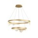 LED Ceiling Light Living Room Bedroom 2 Light Golden Wave Ripple Pendant Light