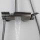 Piano Button Switch 10 Inch Rain Shower Head With Handheld Spray Combo