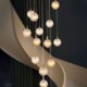 Creative Decorative Glass Globe Loft Villa LED Glass Pendant Light