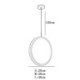 Bedroom Decorative Lamp Minimalist LED Ring Pendant Light