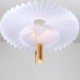 Acrylic Decorative Lighting Modern LED Pleated Pendant Light