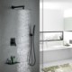 Rainfall Shower Head System With Handheld Shower Bathroom Rain Mixer Shower Combo Set