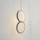 LED Double Ring Pendant Light with Minimalist Design