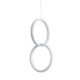 LED Double Ring Pendant Light with Minimalist Design