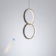 LED Double Ring Pendant Light with Minimalist Design