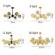 Nordic Style Glass Ball Gypsophila Pendant Light Living Room Bedroom Magic Bean LED Pendant Light