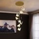 Modern Decoration Lighting Staircase Loft Dining Room Unique LED Butterfly Pendant Light