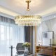 Modern Minimalist Circular Chandelier Living Room Study LED Glass Pendant Light
