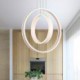 Acrylic Halo Ring Ceiling Light Living Room Dining Room LED Double Ring Pendant Light
