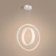 Acrylic Halo Ring Ceiling Light Living Room Dining Room LED Double Ring Pendant Light