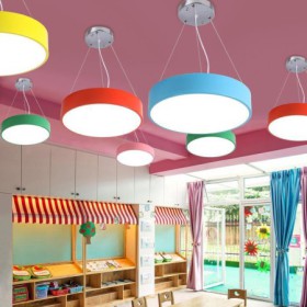 Kids Room Lighting Modern LED Pendant Light Simple Round Light Creative Unique Design Lamp