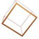 Geometric Gold Hanging Light Postmodern LED Pendant Light