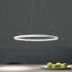 60cm Modern LED Pendant Light Acrylic Ring Lamp