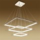 3 Layers LED Pendant Light Acrylic Square Ceiling Light 70+50+30cm