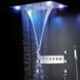 Multi Function Concealed Shower Faucet System with Chrome LED Thermostatic Shower Set