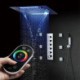 20 Inch LED Rain Shower Head Faucet Body Spray Combo Set Luxury Shower System