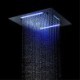 Stainless Steel 12 Inch LED Rainfall Shower Head Bathroom Square Top Sprayer