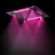 Stainless Steel 12 Inch LED Rainfall Shower Head Bathroom Square Top Sprayer