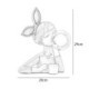 Nordic Table Lamp Resin Table Light Human Sculpture
