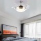 ABS Fan Blade Acrylic LED Bedroom Restaurant Lighting Modern Ceiling Fan Lamp