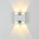 Modern Aluminum Surface Mounted Led Garden Porch Light Waterproof Led Wall Lamp