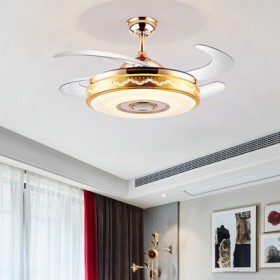 Eletriplating Ceiling Fan Inverter LED Fan Light Modern