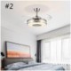 Eletriplating Ceiling Fan Inverter LED Fan Light Modern