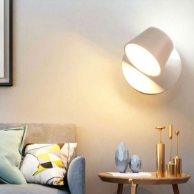 Aluminum Modern LED Wall Light Rotatable Bedroom Living Room Wall Lamp