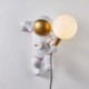 For Kids Bedroom, Modern Wall Sconce Creative Astronaut Resin Wall Light