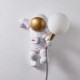 For Kids Bedroom, Modern Wall Sconce Creative Astronaut Resin Wall Light