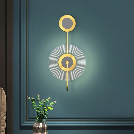 Postmodern Wall Lamp Concise Art Arcylic Led Disc Wall Sconce