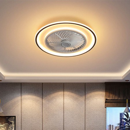 Modern LED Ceiling Lamp For Living Room Bedroom Round Ceiling Light With Fan