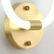Round Ring Wall Sconces For Bedroom Tricolor Dimming Modern LED Wall Light Fixtures