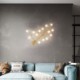 Wrought Iron Branch Sconce Light Living Room Bedroom Modern LED Wall Lamp